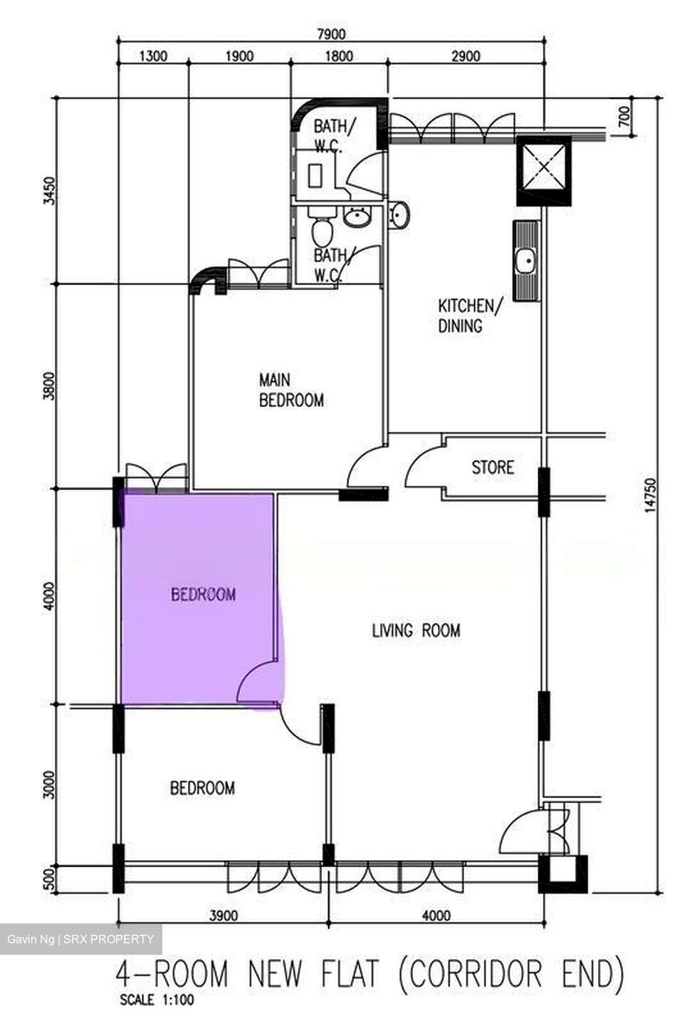 Blk 321 Hougang Avenue 5 (Hougang), HDB 4 Rooms #570031351